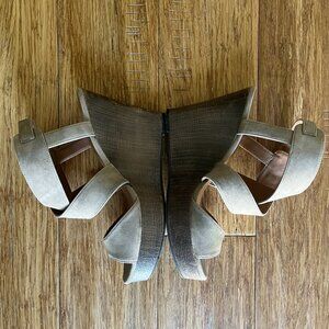 Indigo Karyn Wedge Suede Sandal